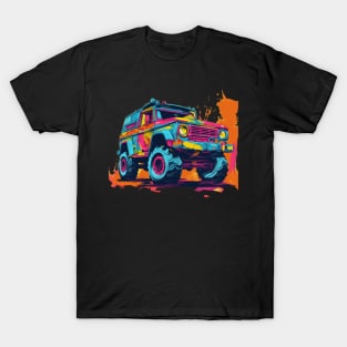 pop art style 4x4 offroad crawler truck T-Shirt